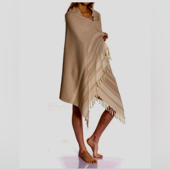 🔥DEMMEX Organic Cotton & Dye Prewashed XL Diamond Weave Turkish Towel🔥 NWOT - Picture 6 of 7